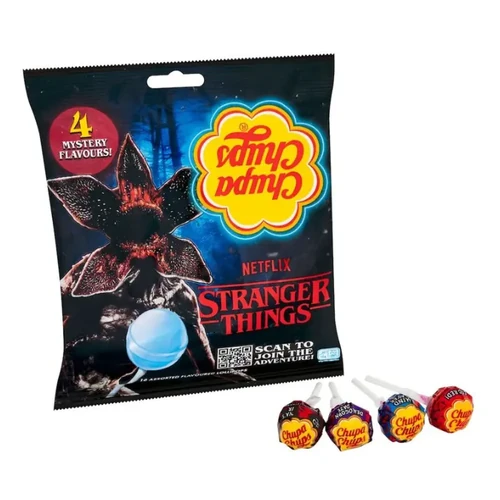 Chupa Chups Stranger Things 4 ízű nyalóka csomag 120g