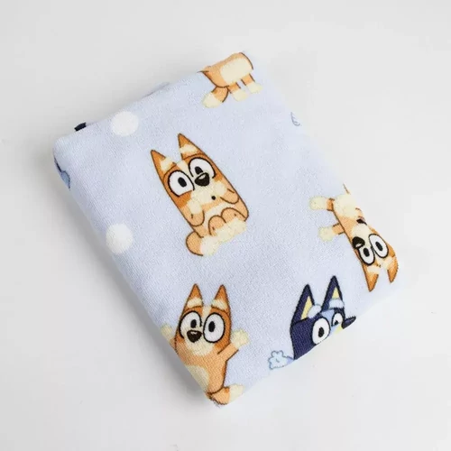 Bluey strand törölköző poncsó 50x115 cm - Bluey és Bingo