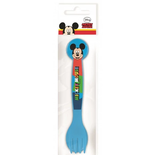 Mickey egér műanyag evőeszköz szett