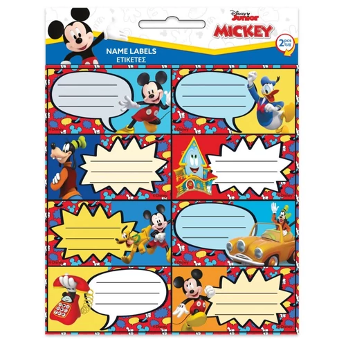 Disney Mickey füzetcímke - 16 darabos 