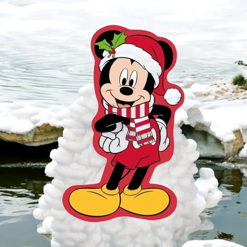Disney Mickey 3D karácsonyi formapárna, díszpárna 35 cm - Jolly