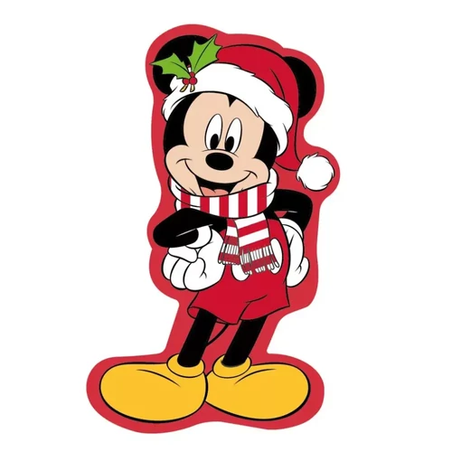 Disney Mickey 3D karácsonyi formapárna, díszpárna 35 cm - Jolly