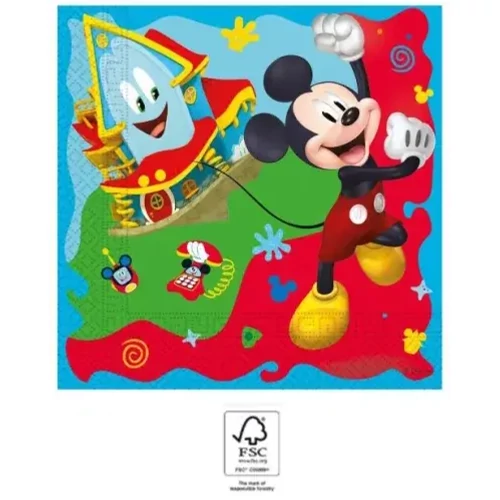 Disney Mickey szalvéta 20 db-os 33x33 cm - Rock the House