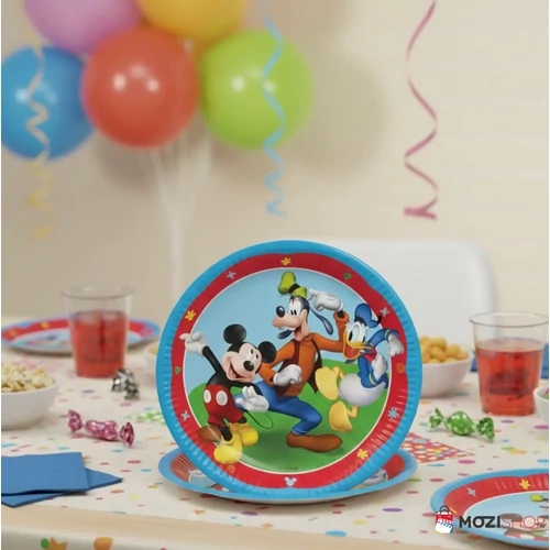 Disney Mickey papírtányér 8 db-os 23 cm - Rock the House