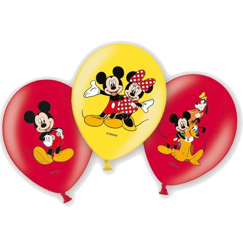 Disney Mickey egér léggömb, lufi 6 darabos csomag