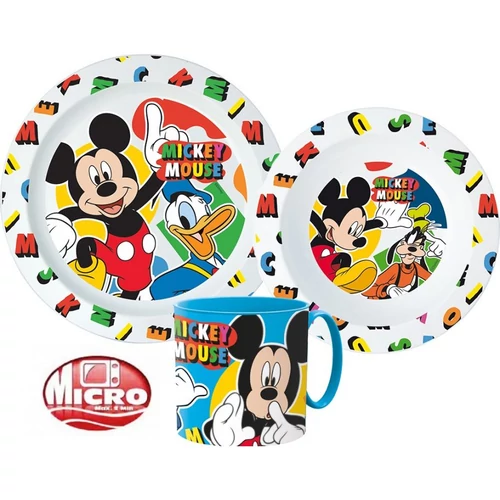 Mickey egér műanyag étkészlet