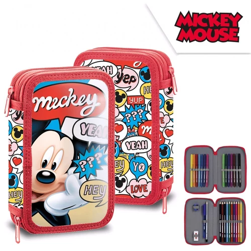 Mickey Egér töltött tolltartó - 2 emeletes