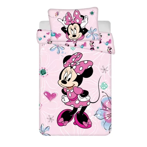 Minnie egér gyerek ágyneműhuzat garnitúra - Flowers