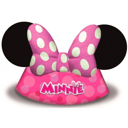 Minnie egér party kalap, csákó 6 db-os szett