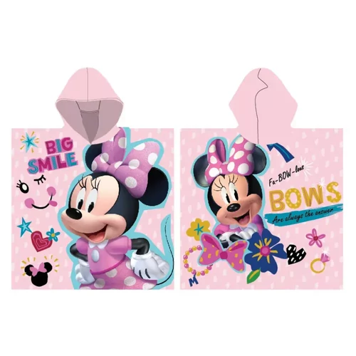 Disney Minnie poncsó törölköző, fürdőlepedő 55X110 cm - Smile