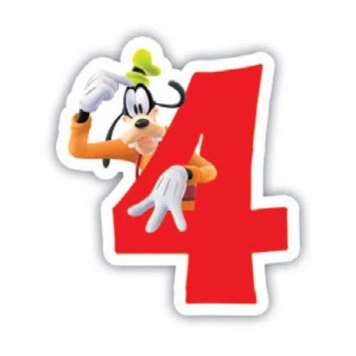 Disney Plútó tortagyertya, számgyertya