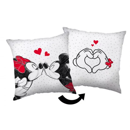 Disney Minnie és Mickey párna, díszpárna 40x40 cm - Love