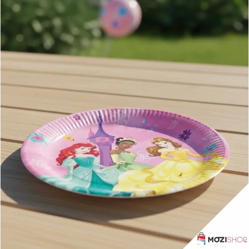 Disney Hercegnők papírtányér 8 db-os 20 cm - Live Your Story