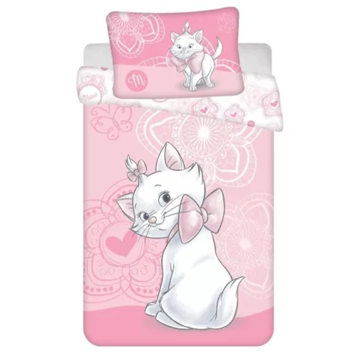 Disney Marie cica gyerek ágyneműhuzat garnitúra - Pink