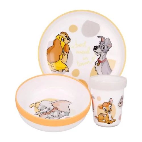 Disney Classic műanyag étkészlet - Micro műanyag szett