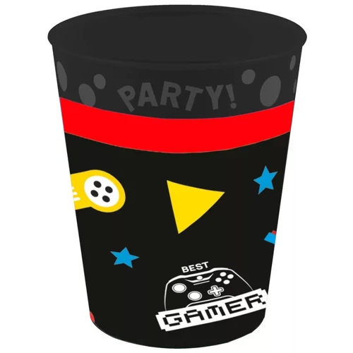 Gaming műanyag party pohár - 250 ml