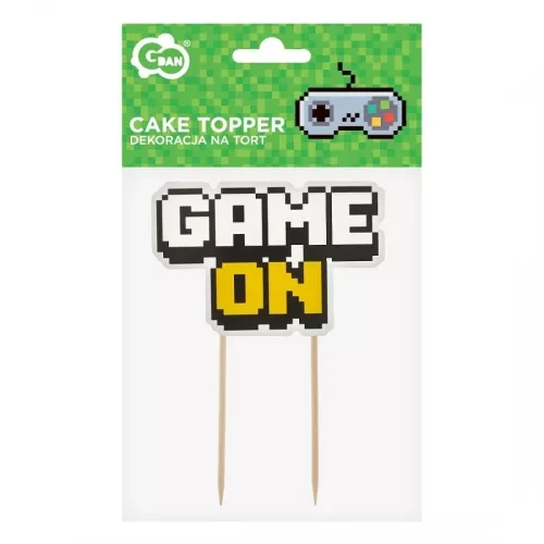 Gaming torta dekoráció 14,5 cm-es - Game On