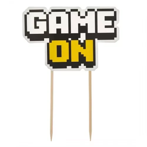 Gaming torta dekoráció 14,5 cm-es - Game On
