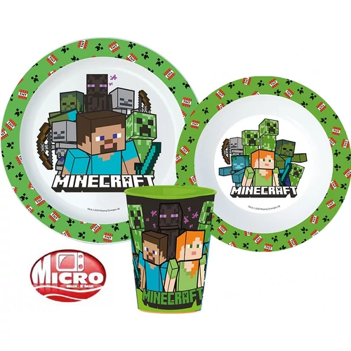 Minecraft műanyag étkészlet szett