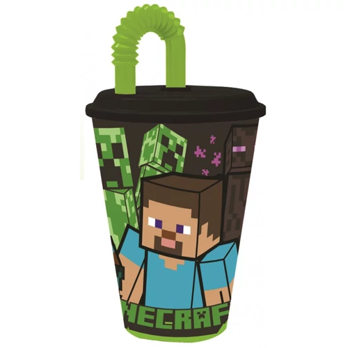 Minecraft szívószálas pohár