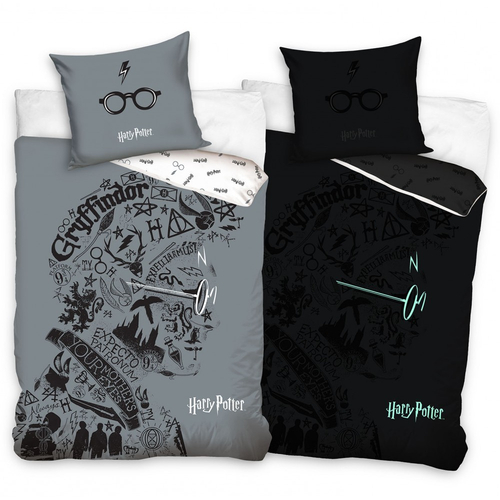 Harry Potter ágyneműhuzat garnitúra - Foszforeszkáló mintával - Harry Potter