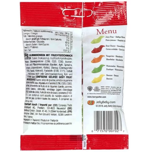 Harry Potter meztelencsiga gumicukor 56g