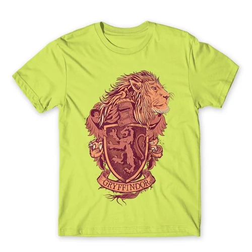 Almazöld Harry Potter férfi rövid ujjú póló - Gryffindor