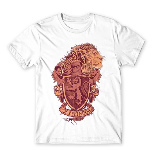 Fehér Harry Potter férfi rövid ujjú póló - Gryffindor