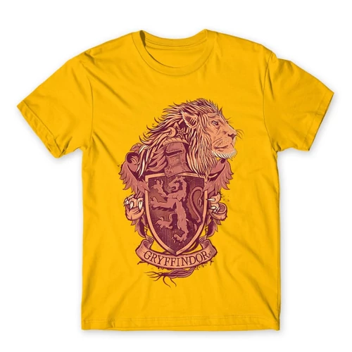 Sárga Harry Potter férfi rövid ujjú póló - Gryffindor