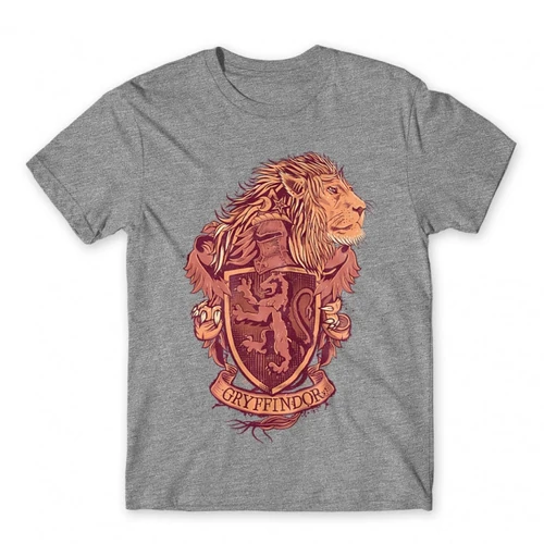 Sportszürke Harry Potter férfi rövid ujjú póló - Gryffindor