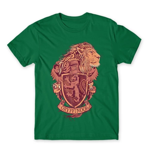 Zöld Harry Potter férfi rövid ujjú póló - Gryffindor