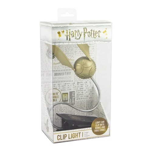 Harry Potter könyvre csiptethető aranycikesz olvasólámpa