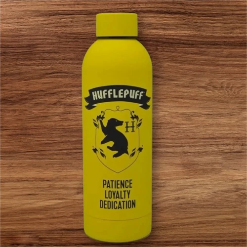 Harry Potter rozsdamentes acél kulacs csavaros kupakkal 700 ml - Hufflepuff
