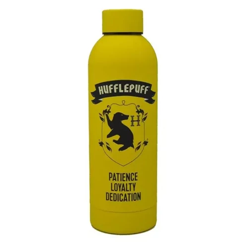 Harry Potter rozsdamentes acél kulacs csavaros kupakkal 700 ml - Hufflepuff