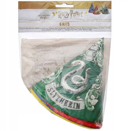Harry Potter parti kalap, csákó 6 db-os - Hogwarts Houses