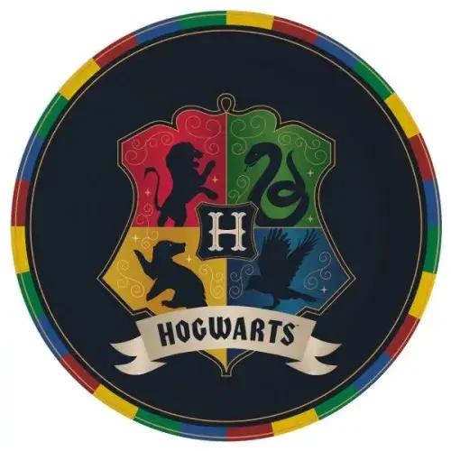 Harry Potter papírtányér 23 cm 8 db-os szett - Houses