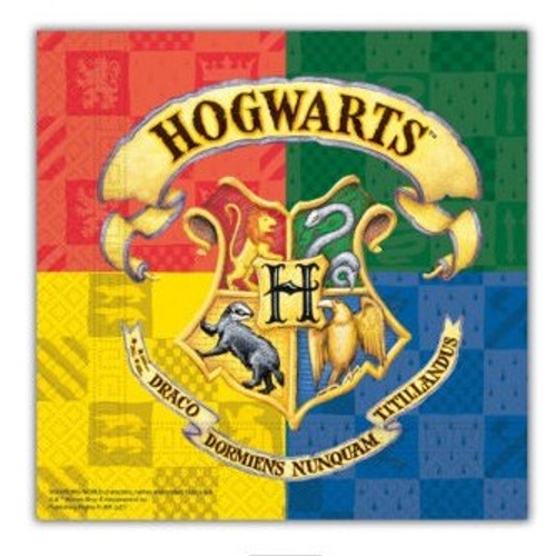 Harry Potter szalvéta - Hogwarts Houses - 20 darabos 