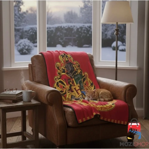 Harry Potter polár takaró, ágytakaró - Red