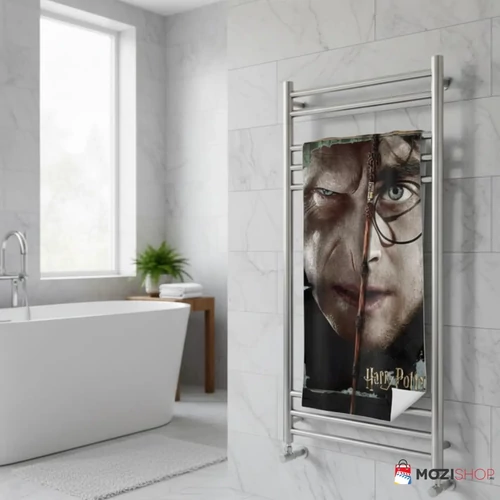 Harry Potter törölköző, fürdőlepedő 70x140 cm - Voldemort és Harry
