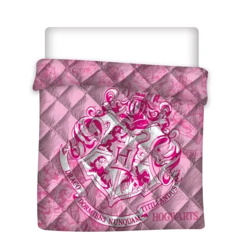 Harry Potter steppelt ágytakaró, paplan 240x220cm - Hogwarts Pink