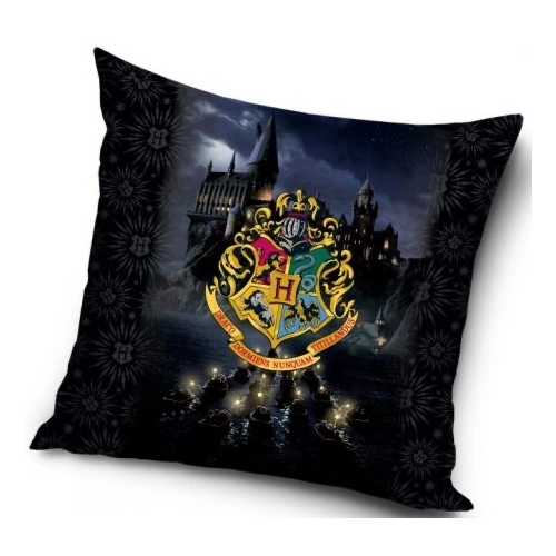 Harry Potter párna, díszpárna - Hogwarts Logo Colors 