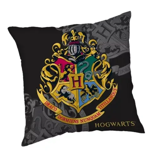 Harry Potter párna, díszpárna 40x40 cm - Color Hogwarts Logo 
