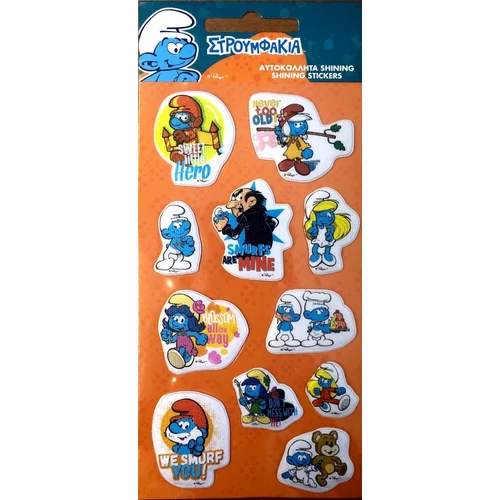 Hupikék törpikék pufi matrica szett - Több változatban