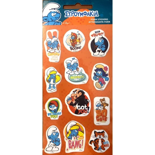 Hupikék törpikék pufi matrica szett - Több változatban