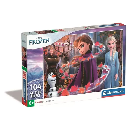 Disney Jégvarázs glitter puzzle 104 db-os - Leaves