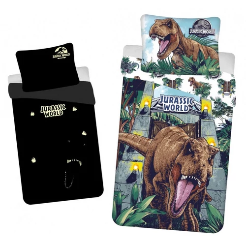 Jurassic World foszforeszkáló ágyneműhuzat garnitúra - Roal