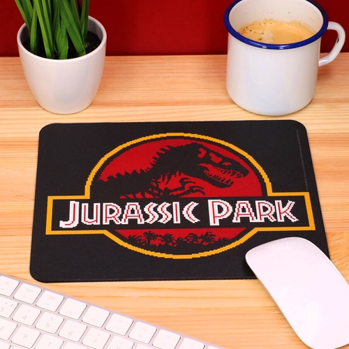 Jurassic Park pixeles logó egérpad