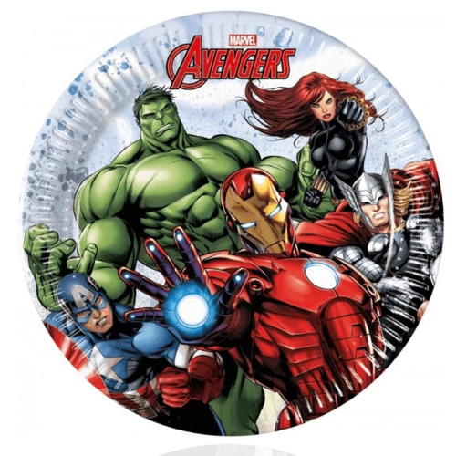 Bosszúállók papírtányér 20 cm-es 8 db-os - Infinity Stones