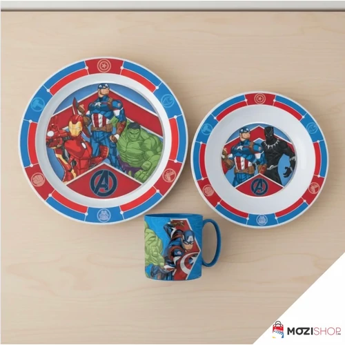 Bosszúállók micro műanyag étkészlet szett bögrével 265 ml - Army