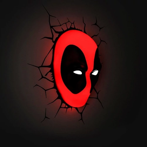 Deadpool 3D fej hangulatvilágítás